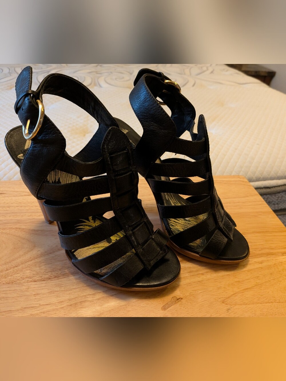 Dolce Vita Black Strappy Heels
